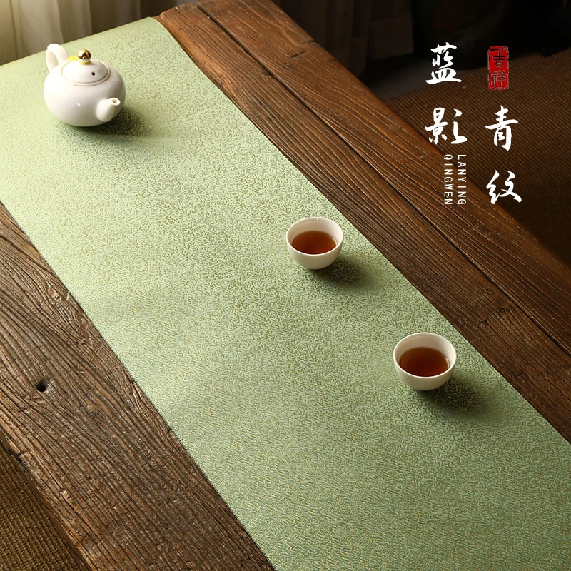 中式禅意防水桌布桌旗茶席双面用茶几高级盖布桌布茶垫茶桌垫布