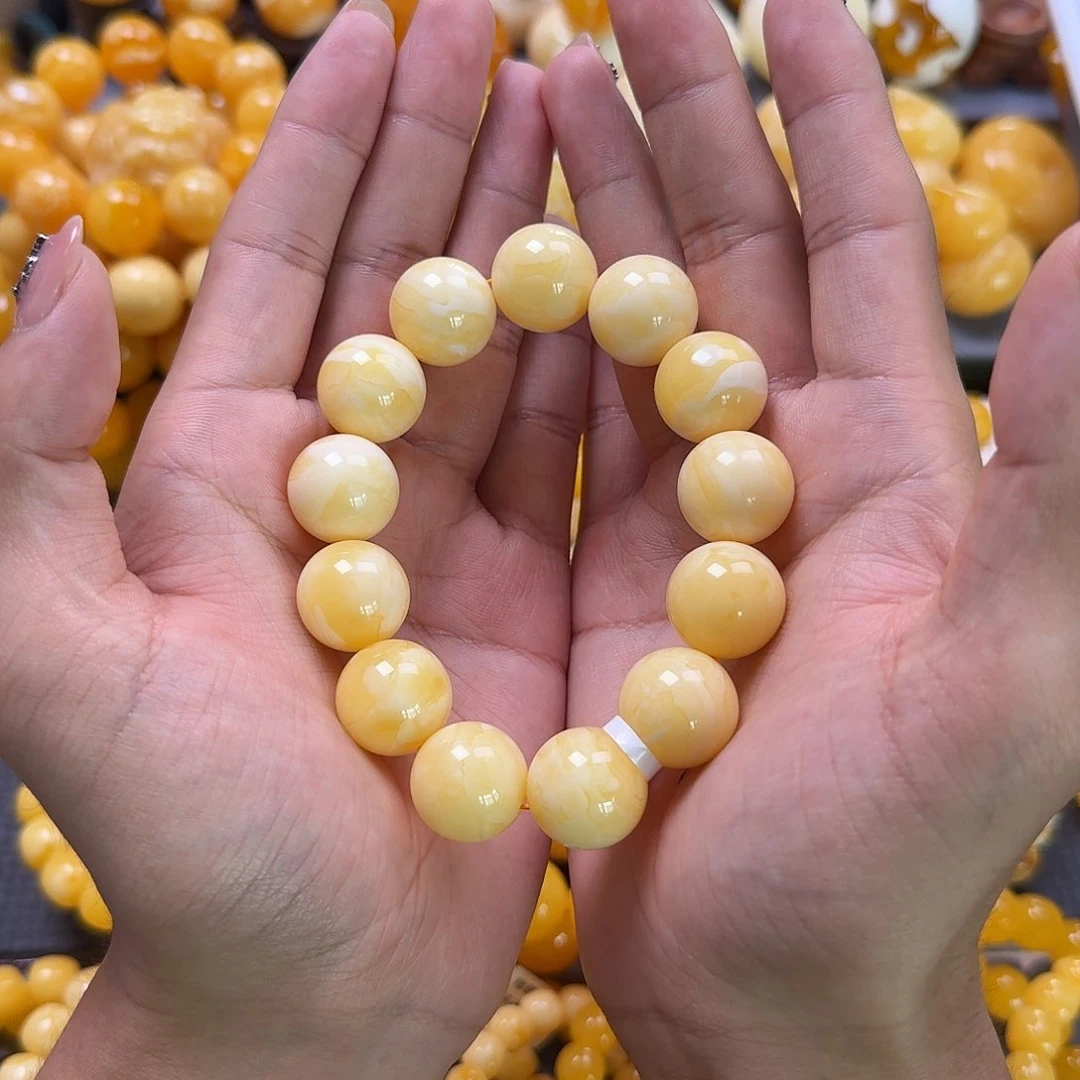 未镶嵌蜜蜡珠宝奇石同料18mm
