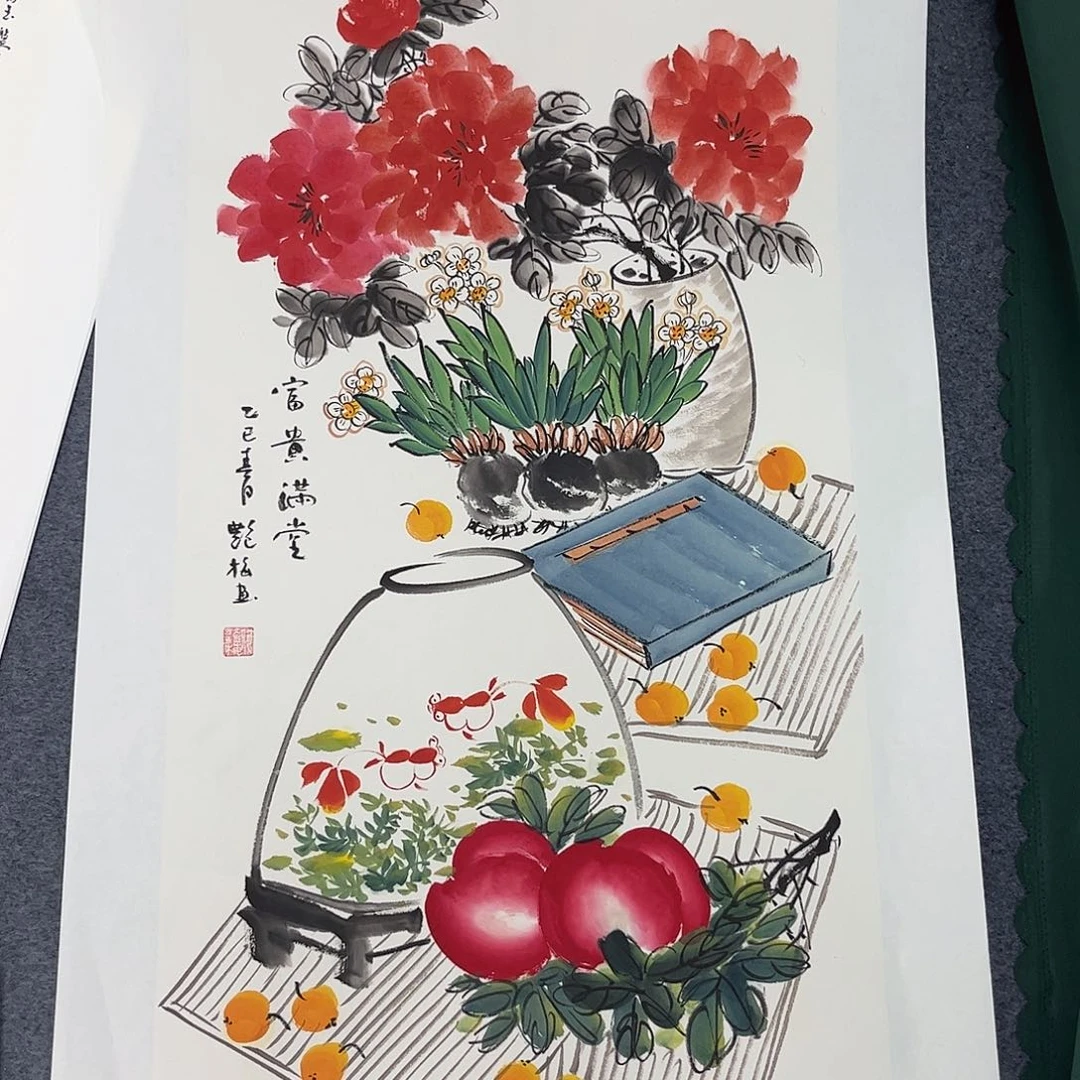 国画宣纸国画纯手绘作品