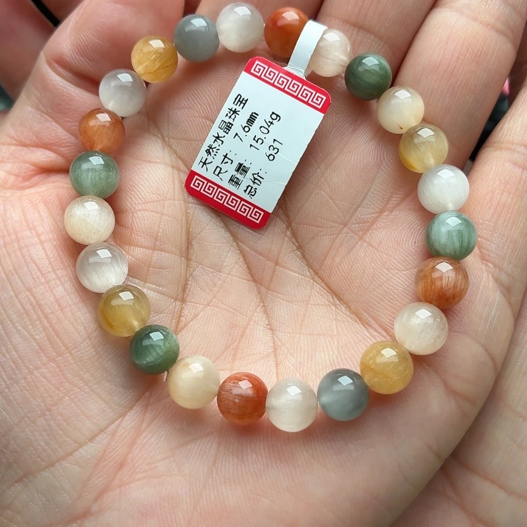 水晶手串未镶嵌天然水晶