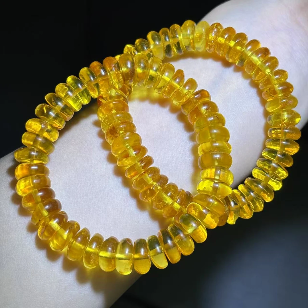 q-M2745-琥珀金珀手串-多样性发其一