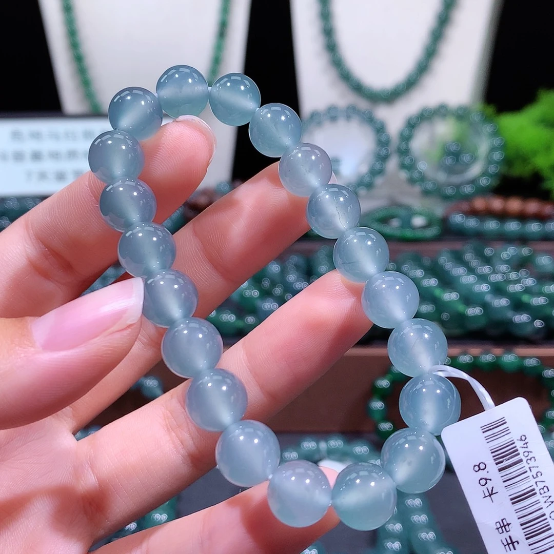 土***跑翡翠未镶嵌手链天然a货翡翠手串9.8