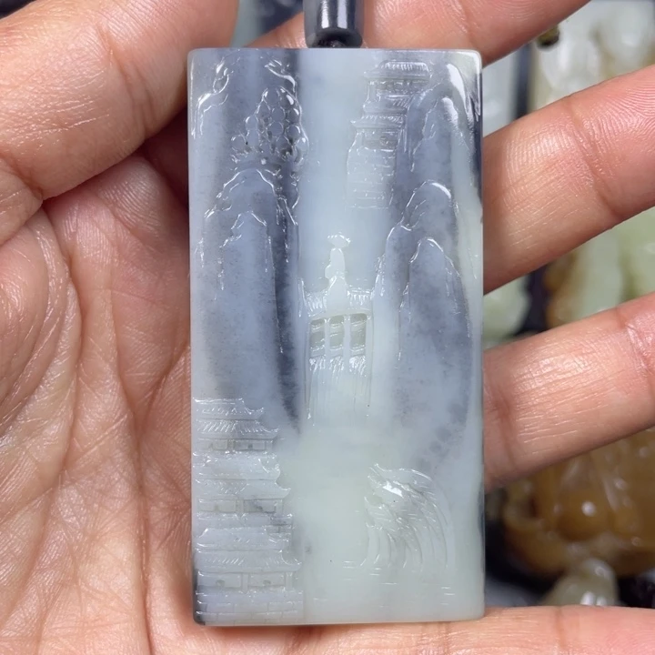 和田玉未镶嵌挂件