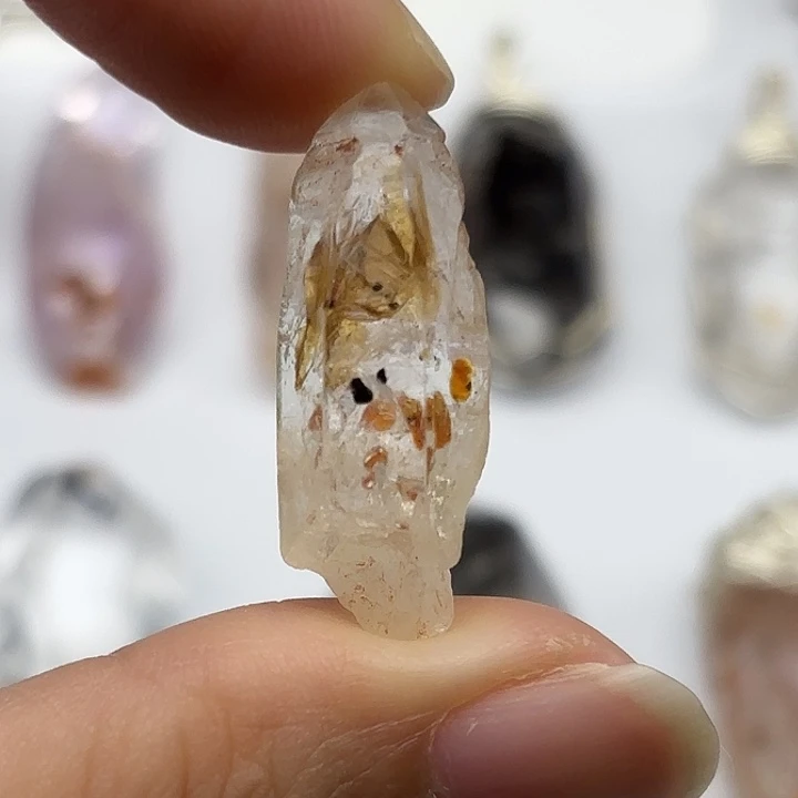 未镶嵌颈饰水晶巴基斯坦油胆闪灵钻30mm