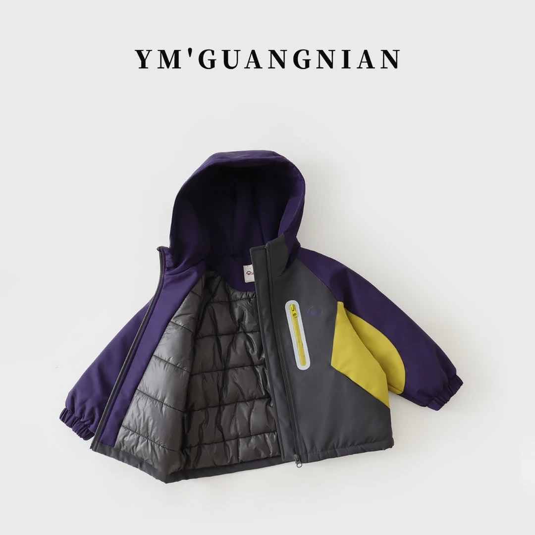 【幼棉光年】冬季棉服儿童休闲百搭连帽外套3221965