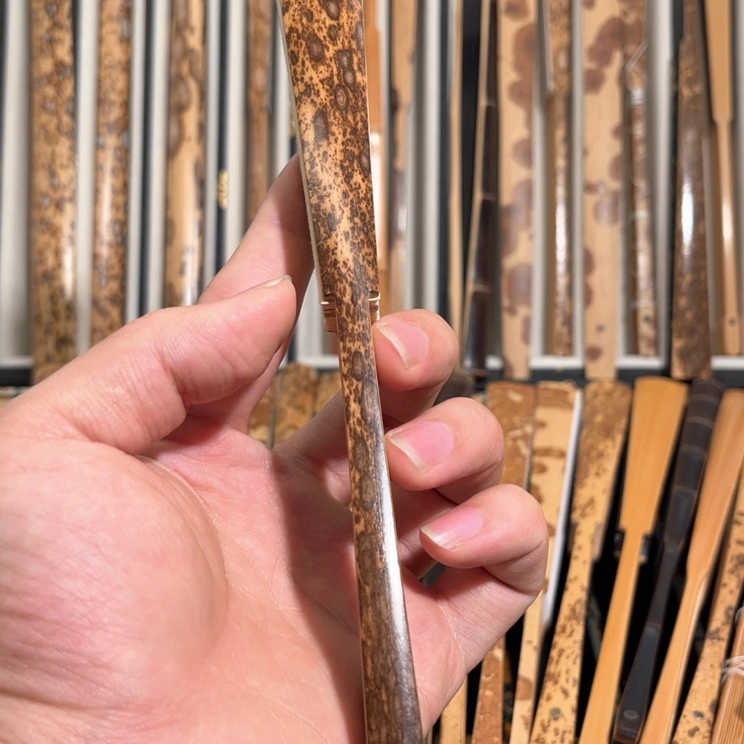 扇子贤*梅鹿竹文玩折扇