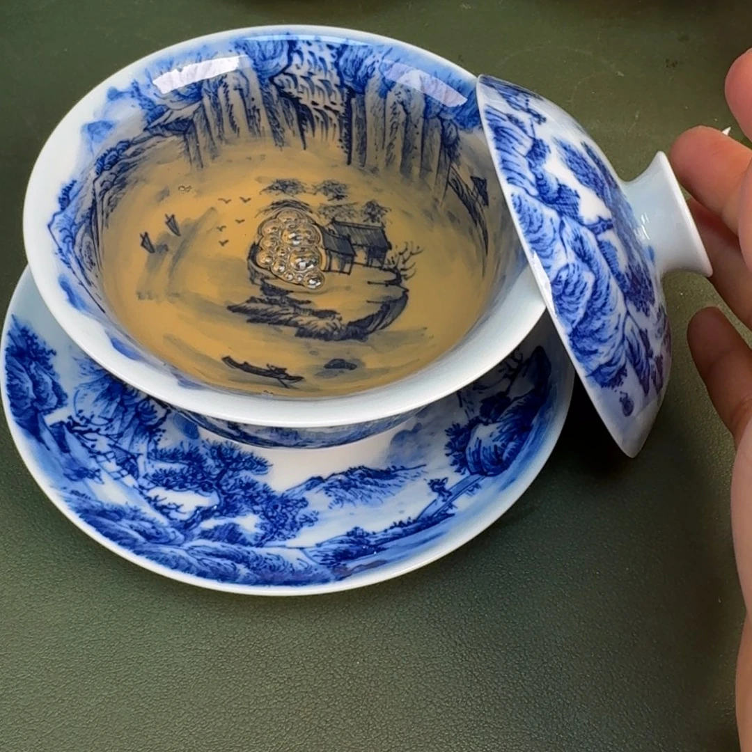 陶景德镇纯手绘茶具圆圆2223