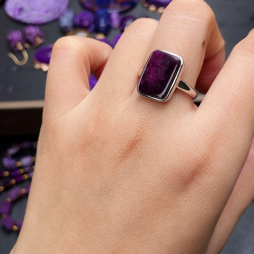 苏纪石（舒俱来）戒指银S925镶嵌