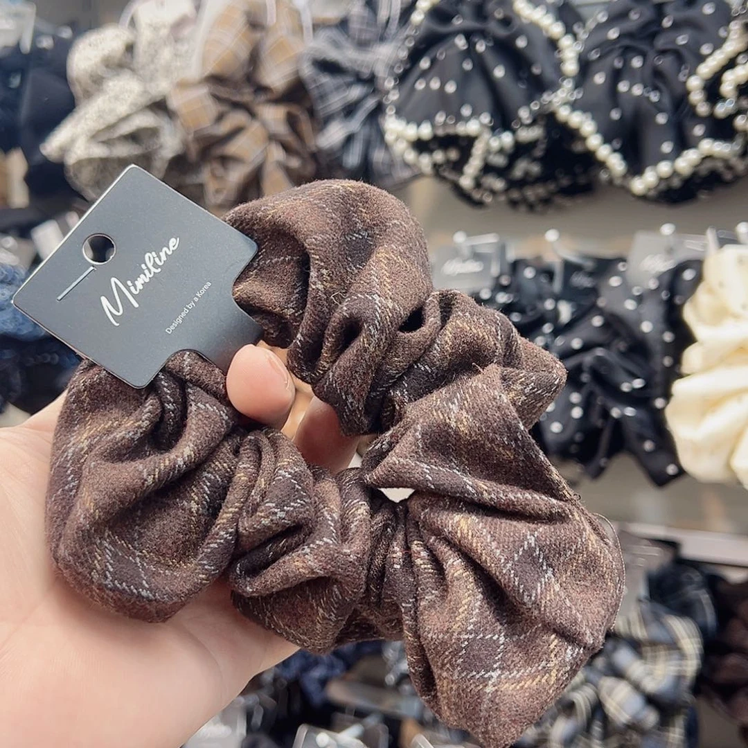 布艺非金属格子肠圈一个