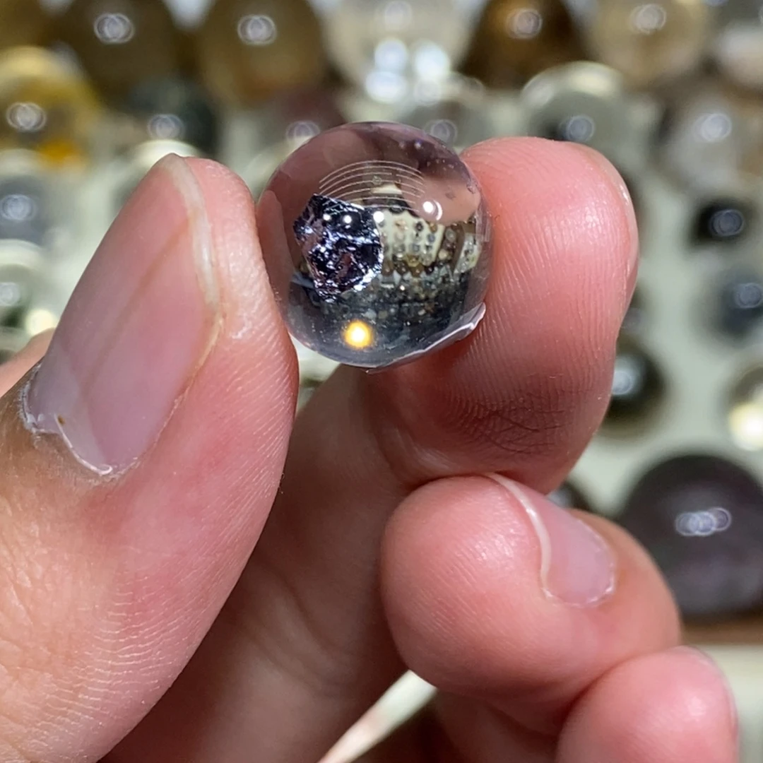 幽灵圆珠13.3mm未镶嵌水晶