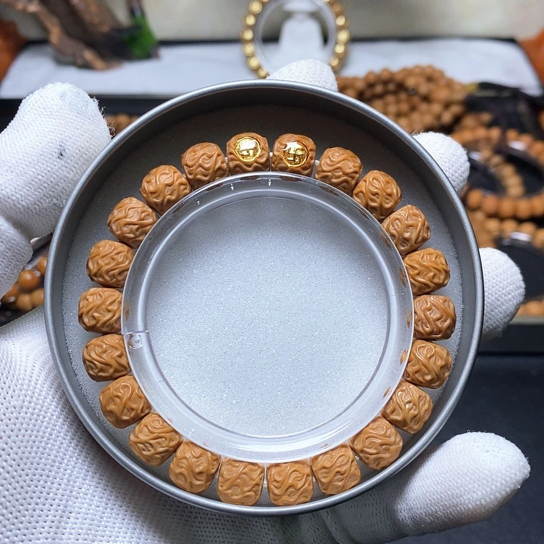 猴头核桃手串双标虎须 10左右 428号