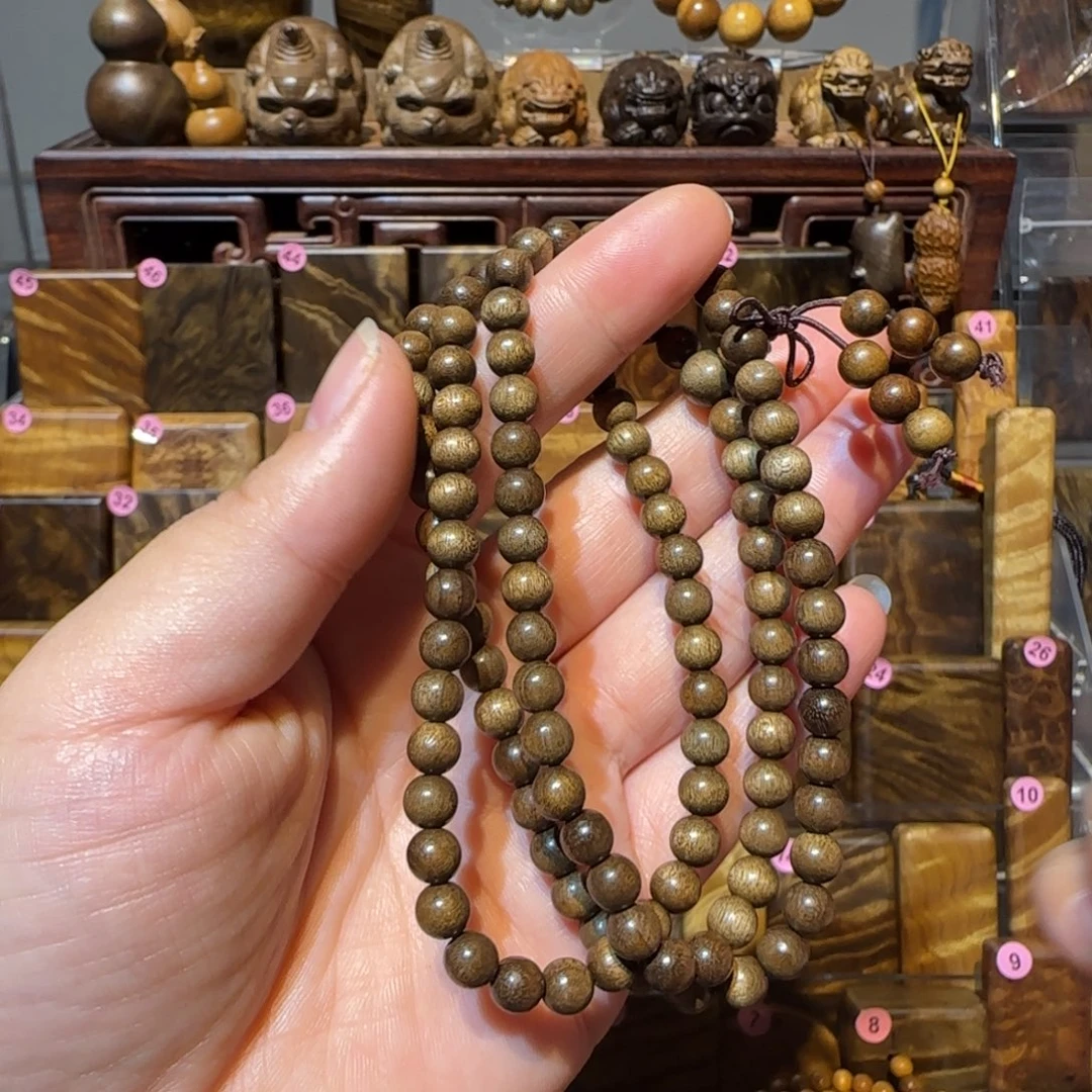 〔***〕手串/手链楠木（金丝楠）金丝楠木小叶桢楠0.6/108颗