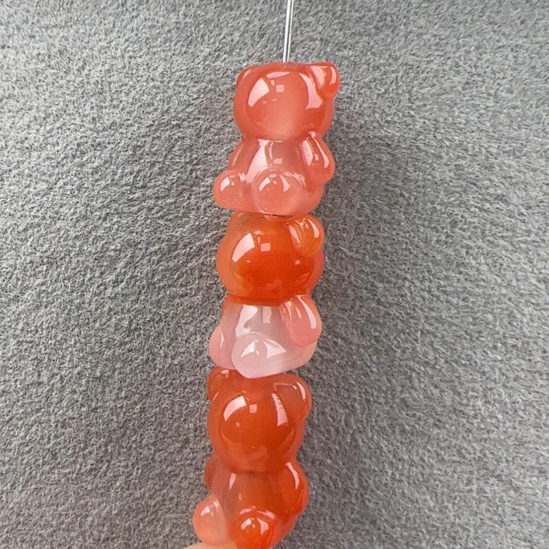 南红玛瑙小熊15*12发一个未镶嵌