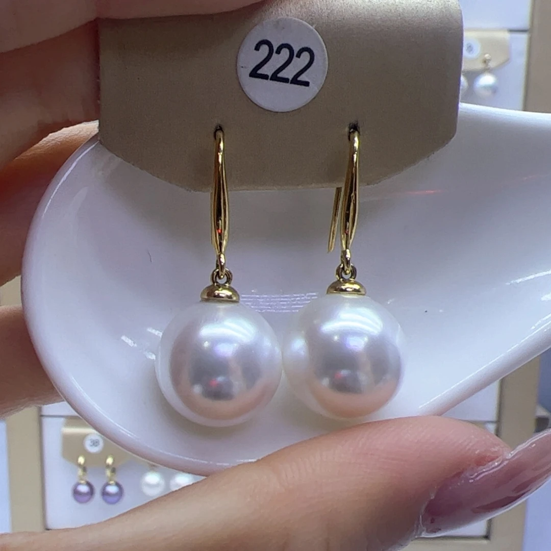 淡水珍珠耳饰银S925镶嵌