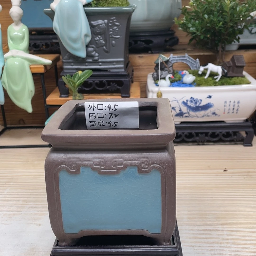 紫砂花盆陶瓷艺术花盆陶瓷