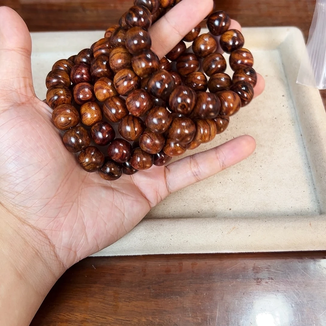 黄花梨/降香黄檀手串/手链13mm桶珠