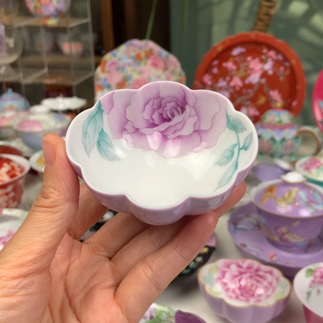 陶女神玫瑰花主人杯