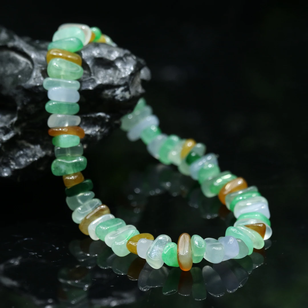 30天然缅甸翡翠A货多宝随型手串/100179/上海嘉禾拍卖