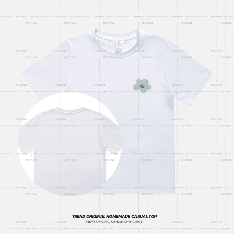 【T恤系列】兰花开 230g精梳棉男女同款短袖