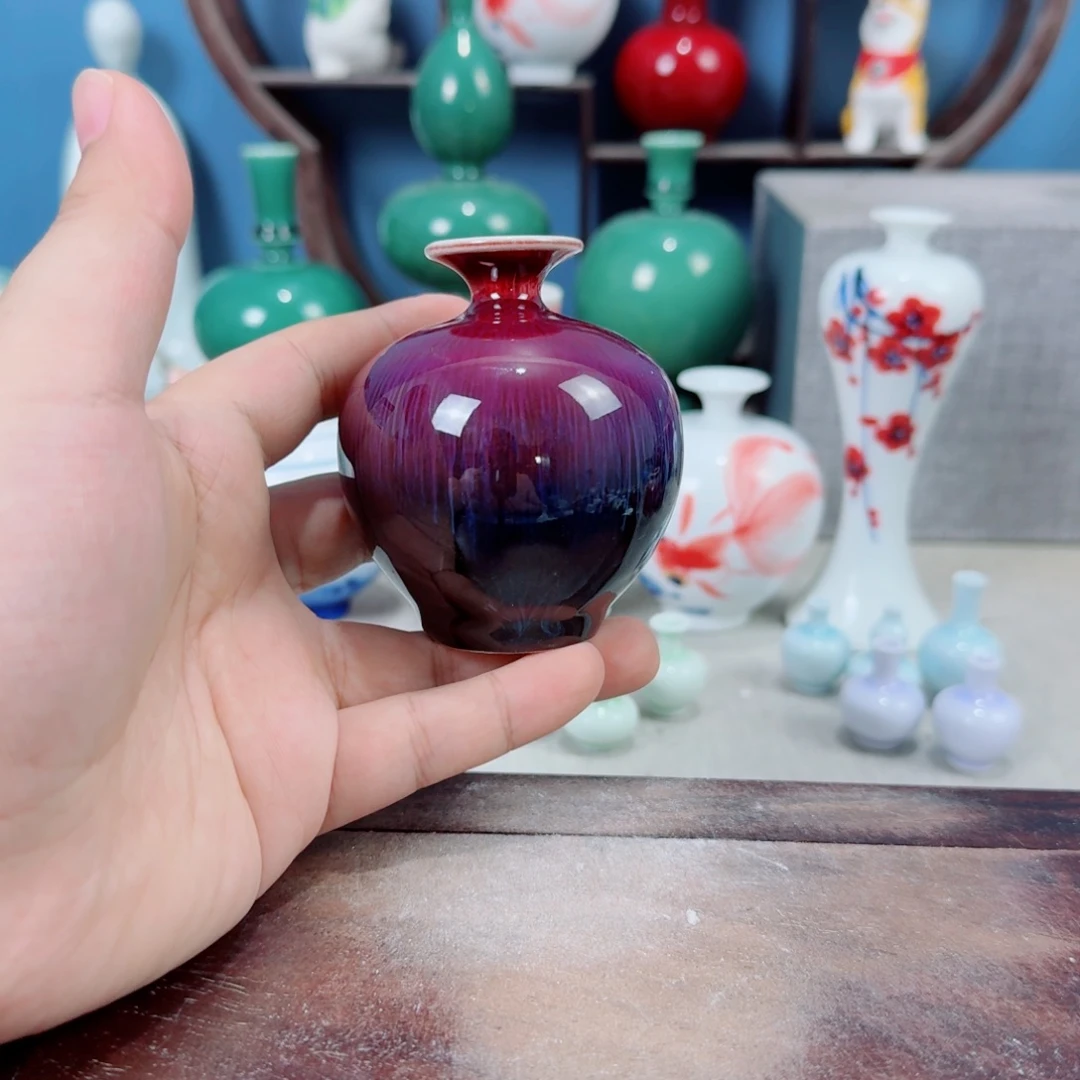 陶瓷手工小花器摆件