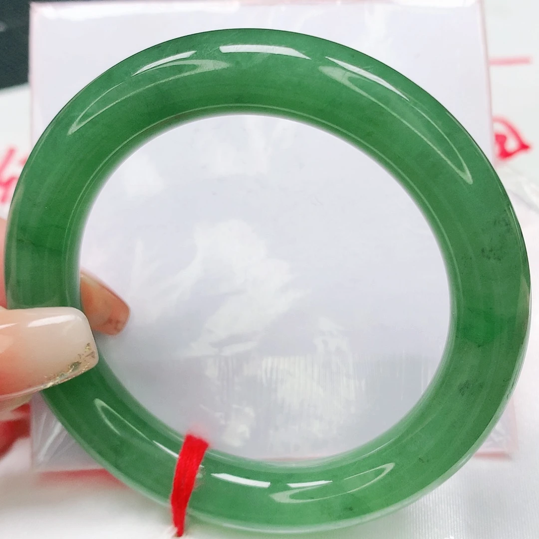 未镶嵌手镯翡翠完美芙蓉绿起油性03