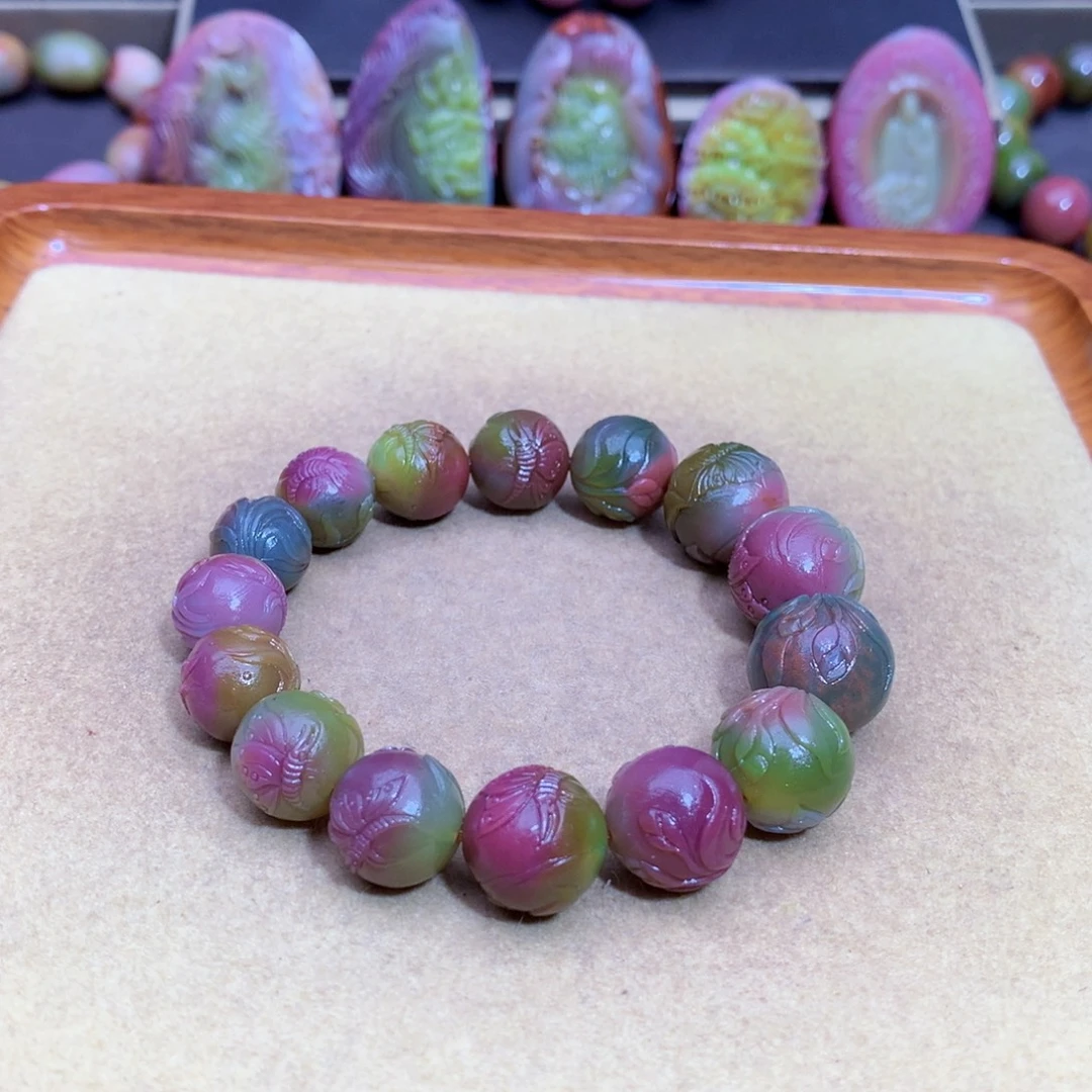 玛瑙未镶嵌手链盐源