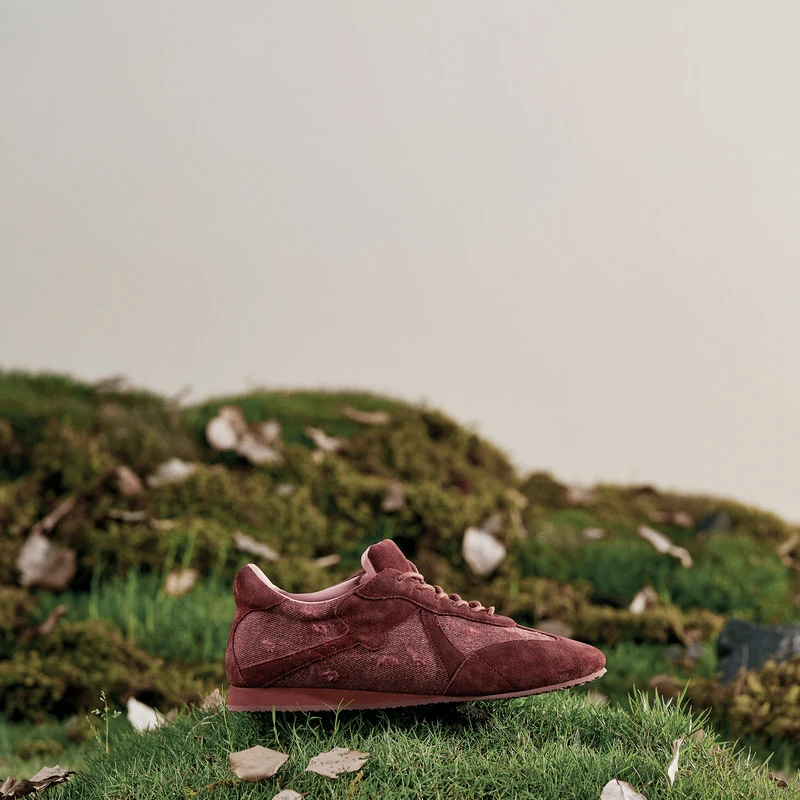 日着寻自游红中式德训休闲鞋2025春夏季拼接百搭鞋子女款RD3299X1