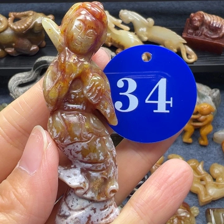 和田玉未镶嵌挂件