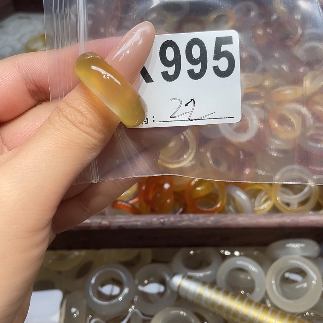 玛瑙/玉髓未镶嵌戒指995