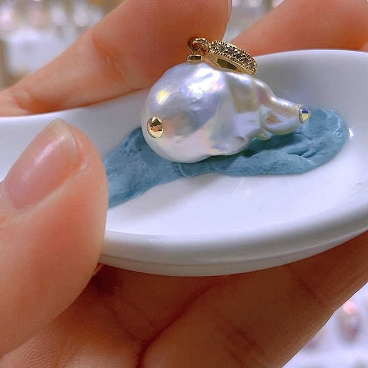 淡水珍珠颈饰合金