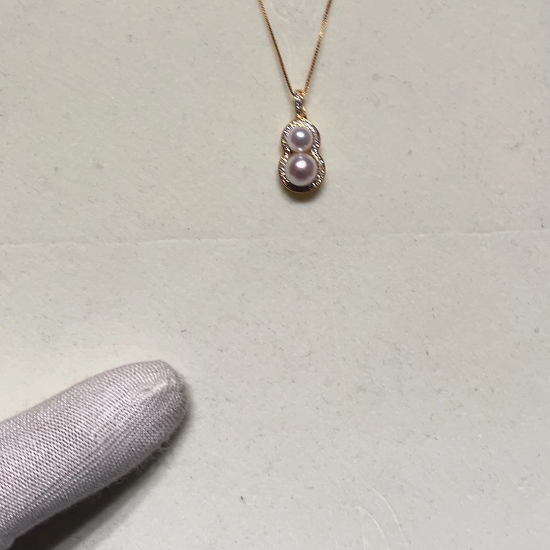 颈饰银S925镶嵌海水珍珠