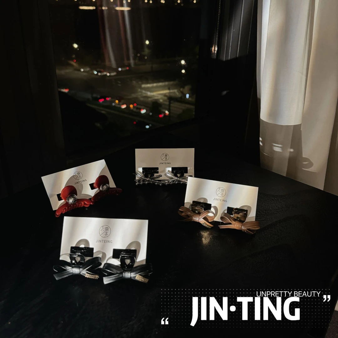 【两个一组】时尚简约气质设计感小众撞色蝴蝶结小抓夹-HT24xz002