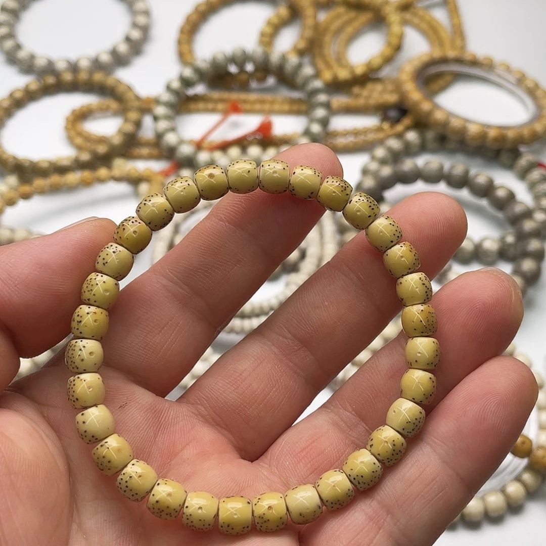 星月菩提手串7 x 6鼓珠单圈