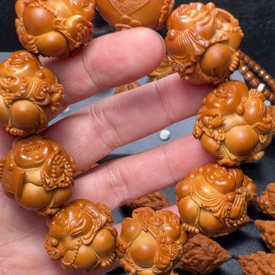 昆***橄榄核手串/手链弥勒