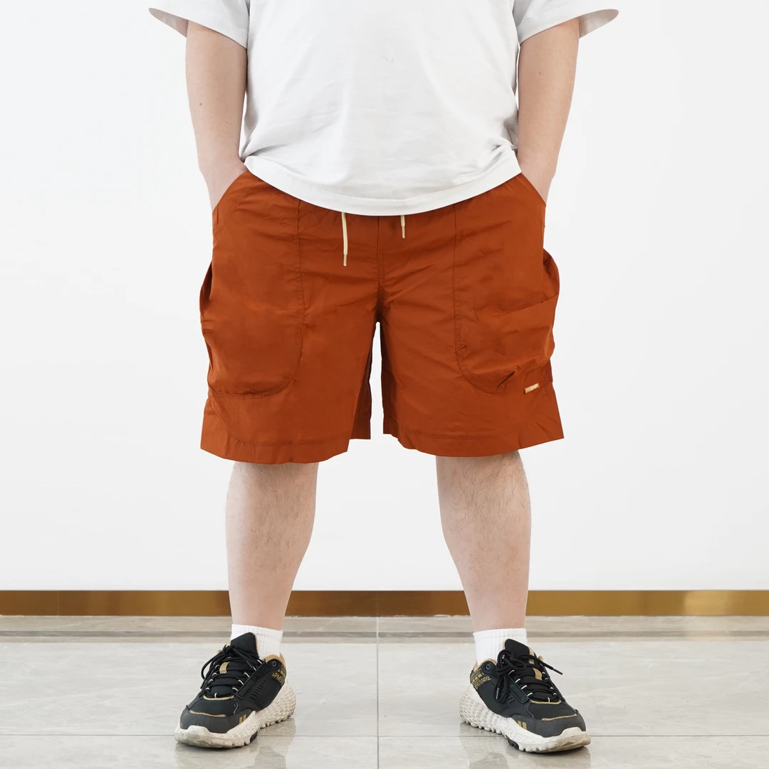 25夏季新品。大口袋薄款速干男士短裤简约纯色休闲宽松27-DK288