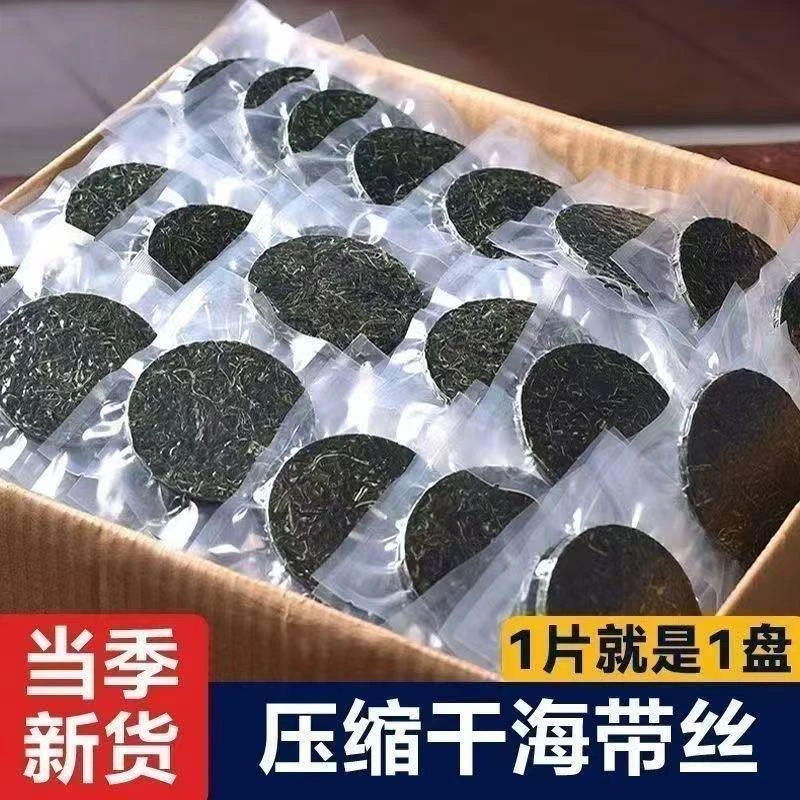 【到手10片】压缩海带丝一片就是一盘菜5倍泡发22g/片 凉菜家用商用