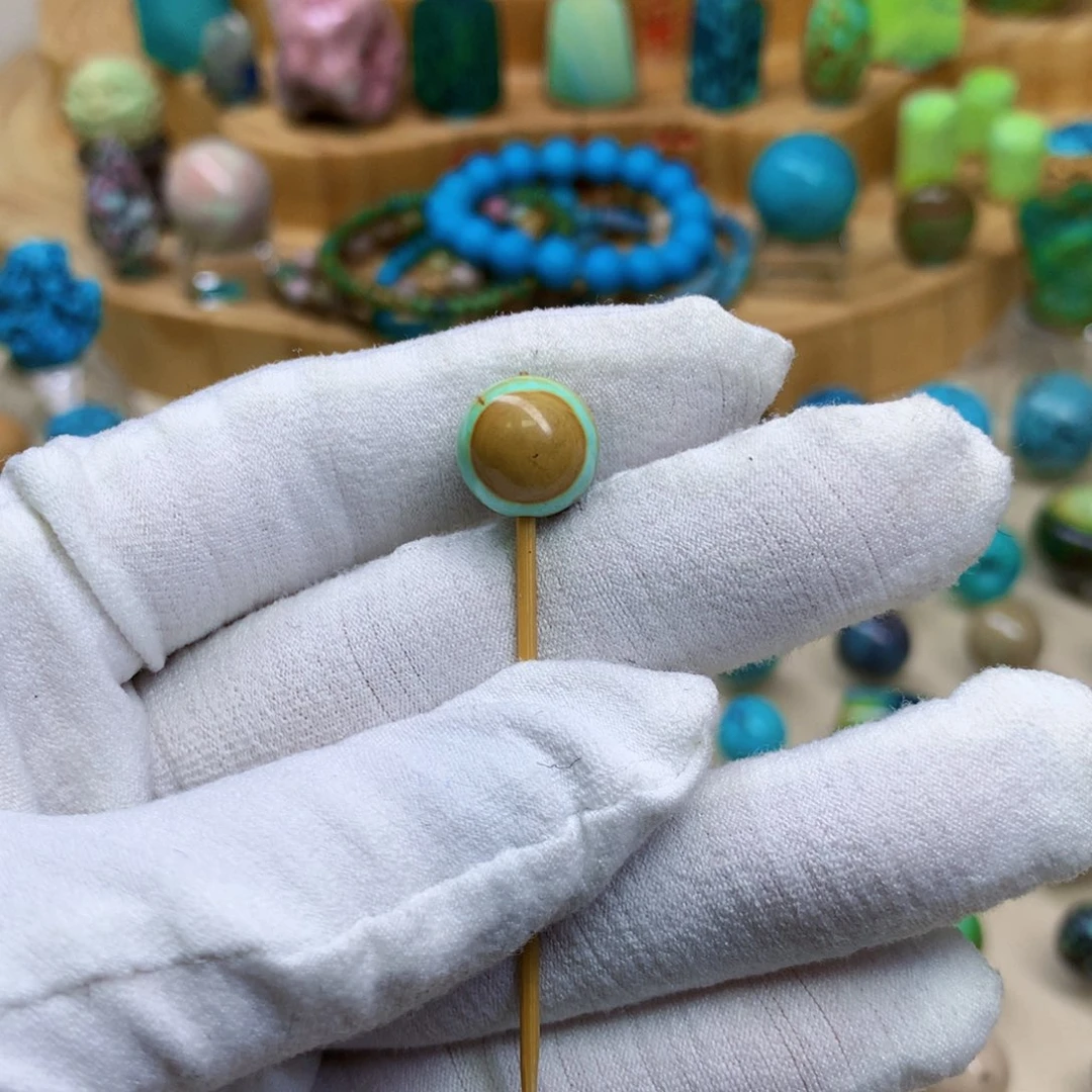 绿松石未镶嵌三彩随行