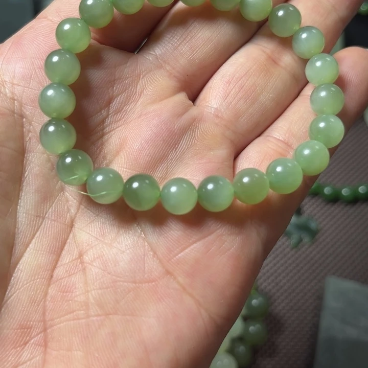 手链未镶嵌和田玉（糖玉）