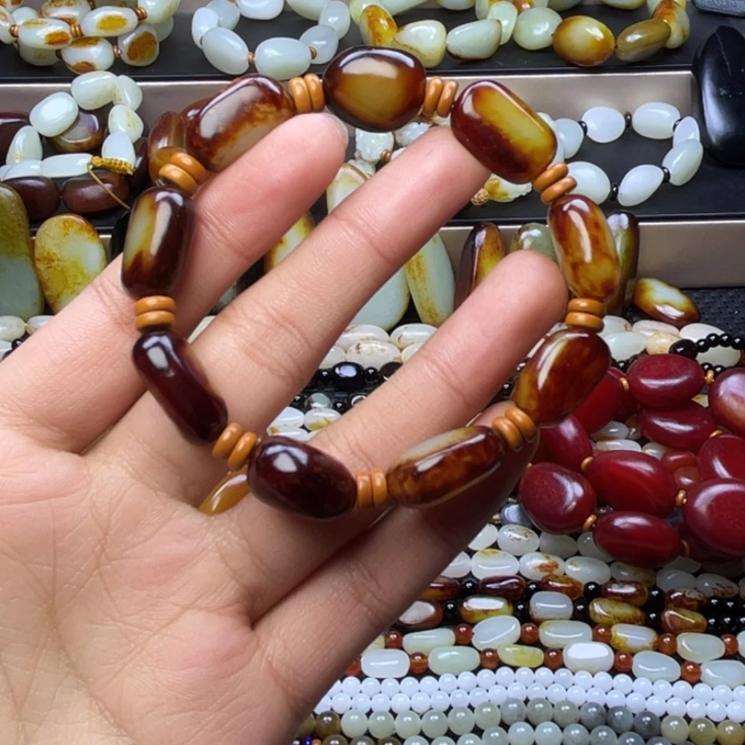 和田玉未镶嵌手链