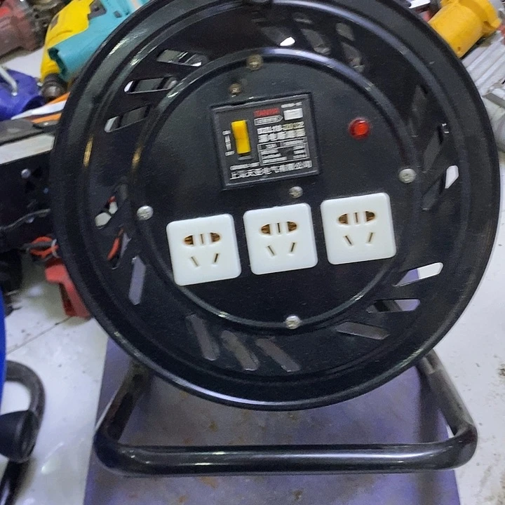 可绕50米左右电缆线缆盘绕线盘收线卷线盘收线 金属空盘