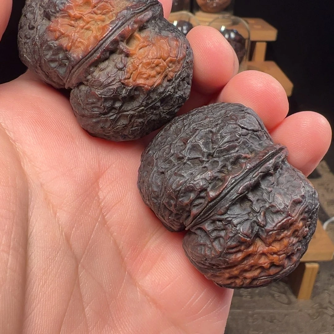 文玩核桃把件秦权43mm