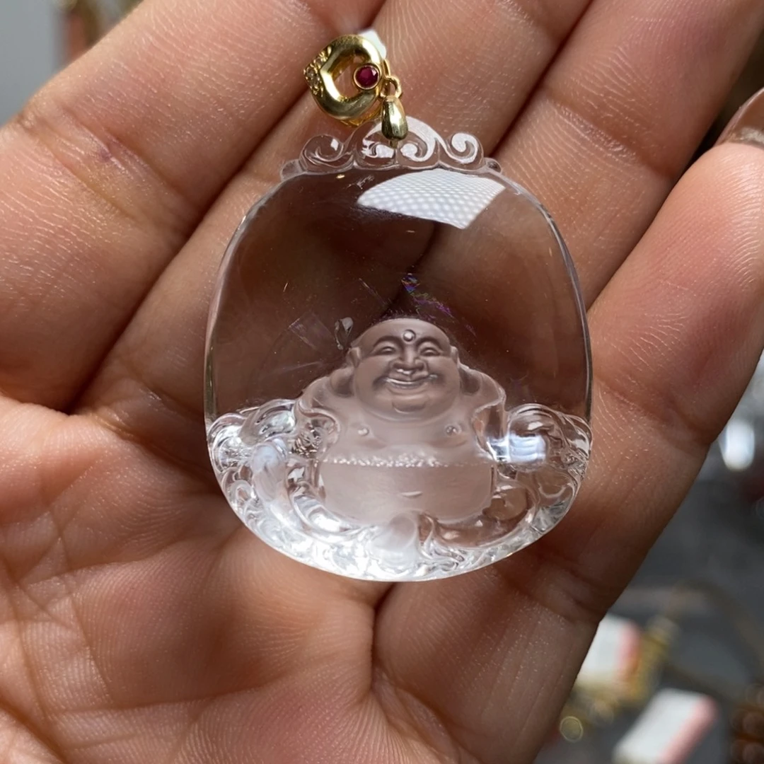 18K金镶嵌颈饰水晶JP50544婷