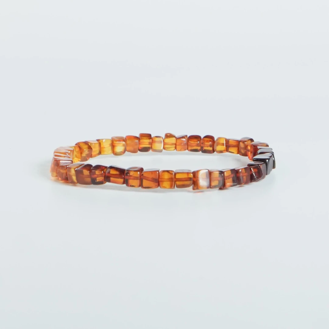 DY-M5802 琥珀方糖彩虹渐变手串 4.26g