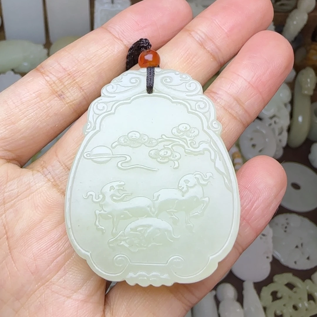 和田玉未镶嵌挂件