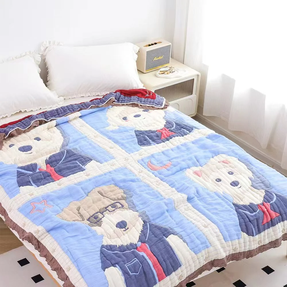 【证件照】150*200cm单人泡芙被棉精梳棉被亲肤柔软泡芙被