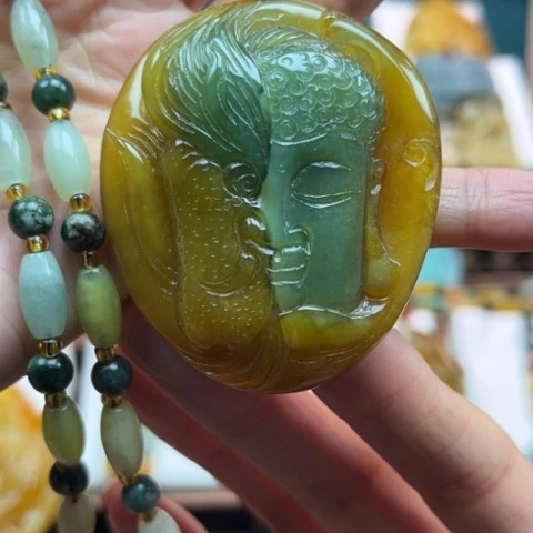 岫玉挂件未镶嵌挂件