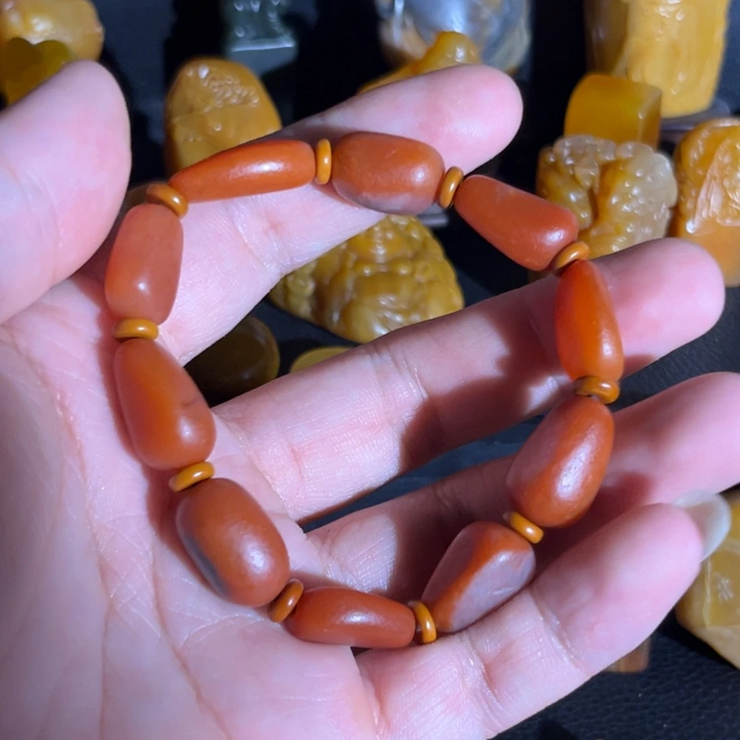 寿山石印石我的心也在滴血呢你说