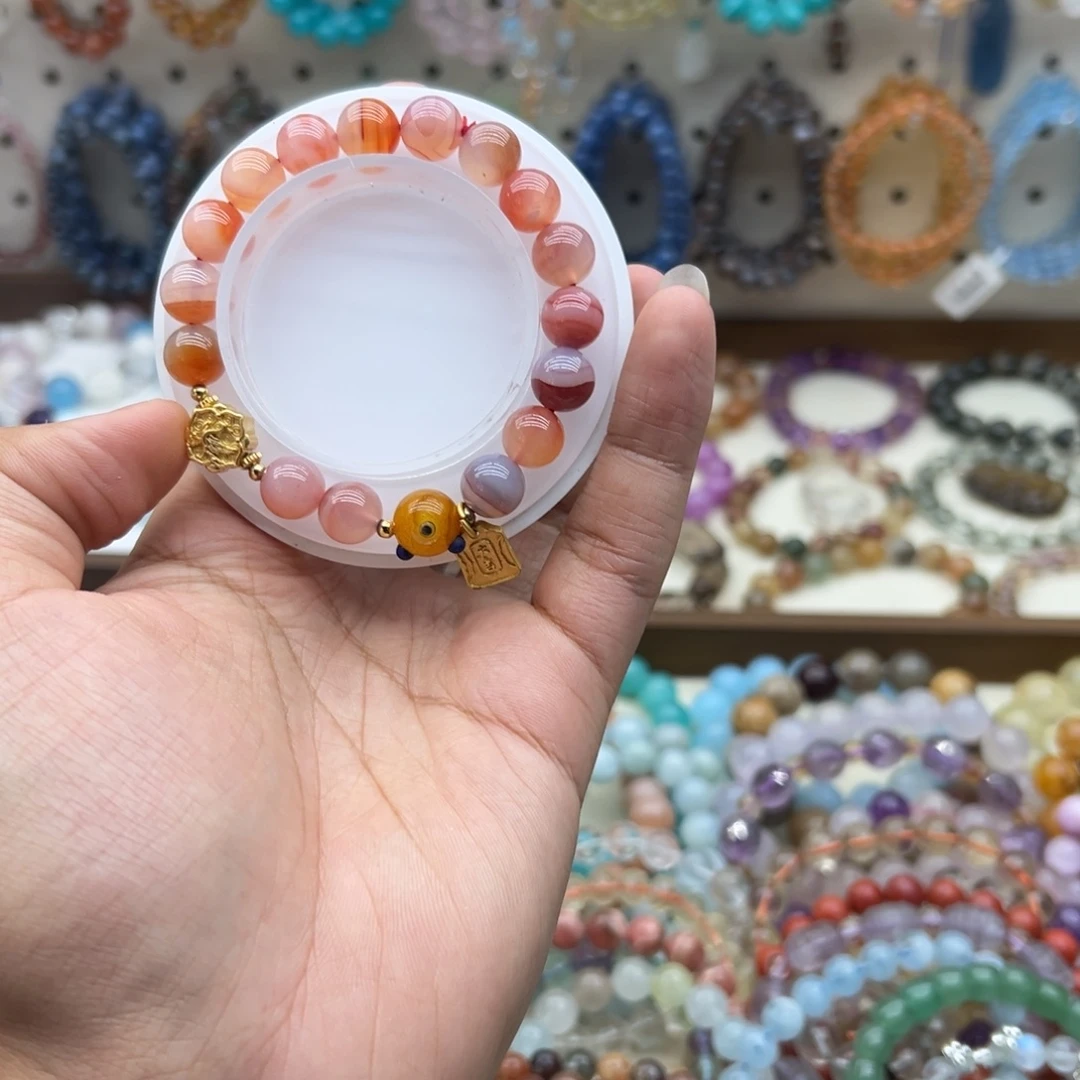 水晶未镶嵌手链盐源diy