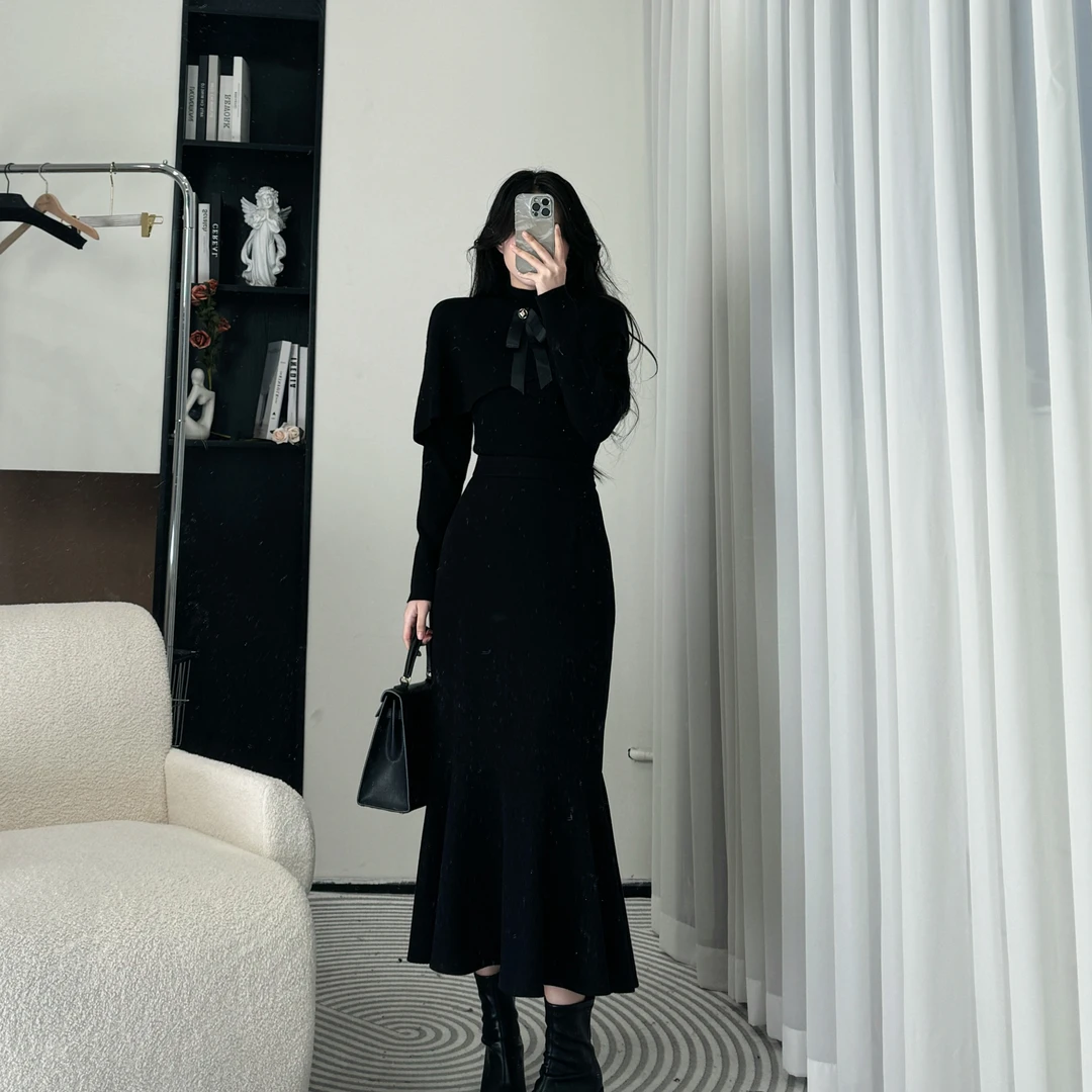 拉夏贝尔2025季新轻熟风显瘦气质百搭优雅上衣+半身裙 10242 YQJ