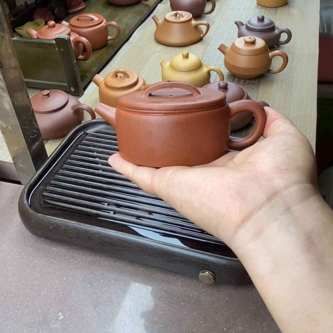 湛***计茶壶紫砂紫砂汉瓦
